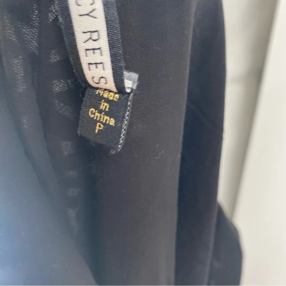 Plenty by Tracy Reese Black A-Line Floral Party Mini Dress Small‎ - Picture 4 of 10